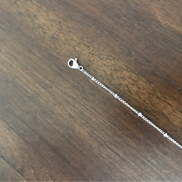 Dainty Silver Toned Satellite Chain Necklace - 17” - Picture 5 of 5